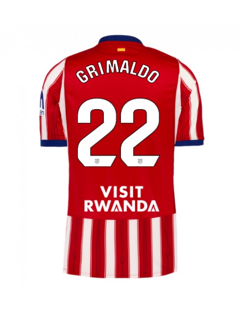 Moški Nogometna dresi replika Atletico Madrid Alejandro Grimaldo #22 Domači 2026-27 Kratek rokav Moški Nogometna dresi replika Atletico Madrid Alejandro Grimaldo #22 Domači 2026-27 Kratek rokav